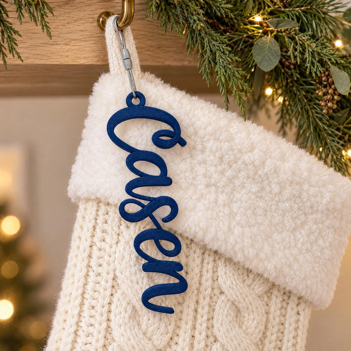 Personalized Classic Christmas Stocking Tag