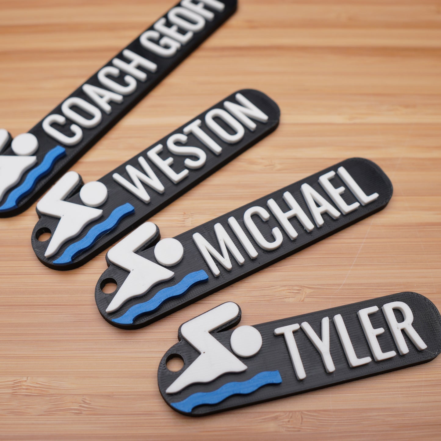 Personalized Swim Keychain
