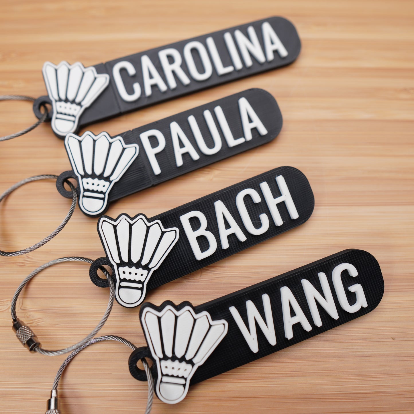 Personalized Badminton Keychain
