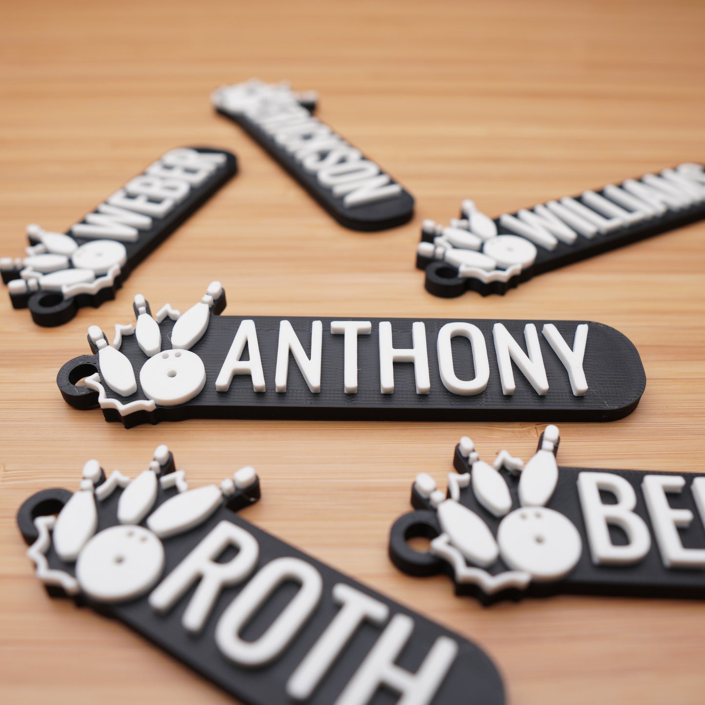 Personalized Bowling Keychain
