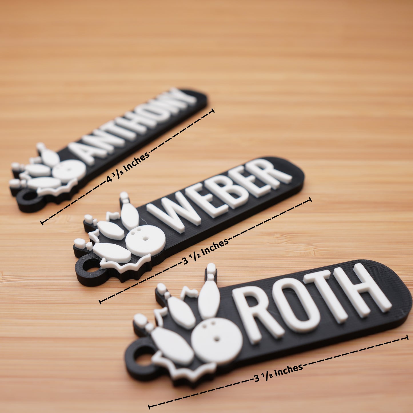 Personalized Bowling Keychain