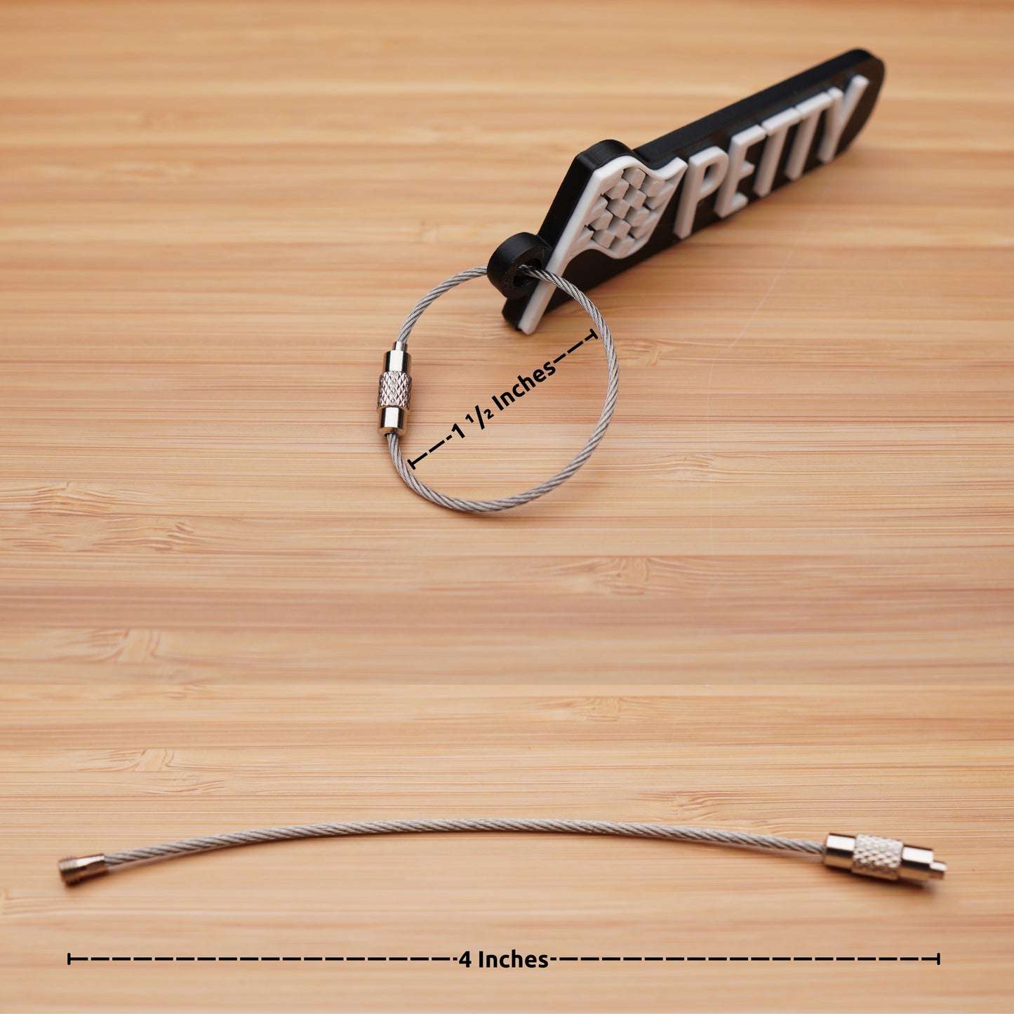 Personalized Checkered Flag Keychain