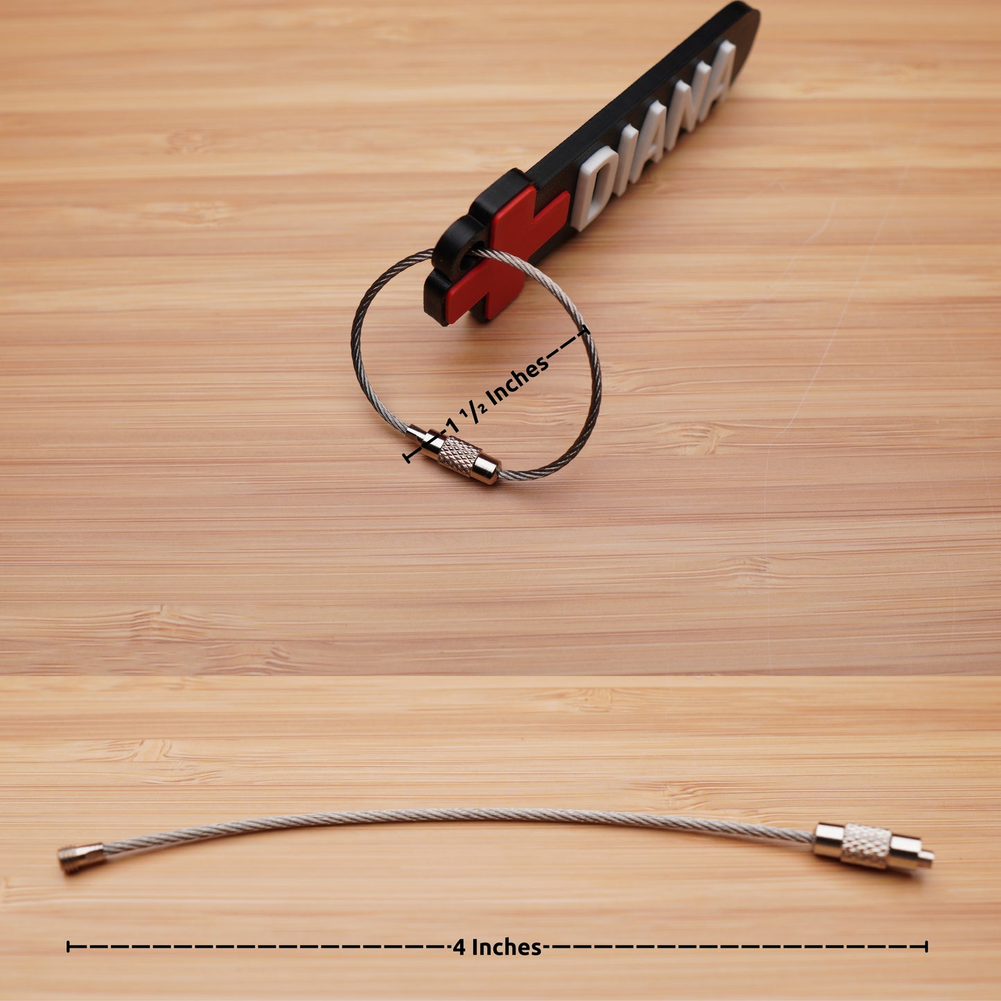 Personalized Red Cross Themed Keychain