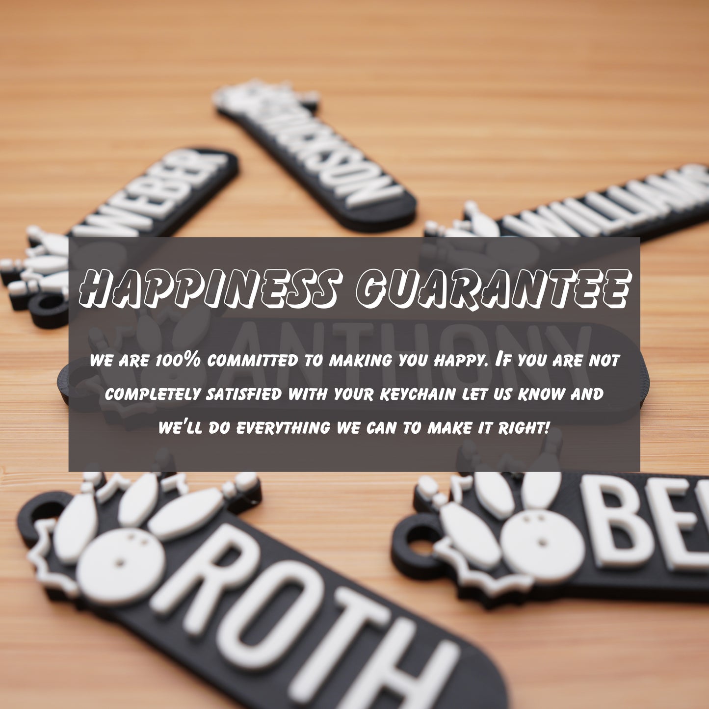 Personalized Bowling Keychain