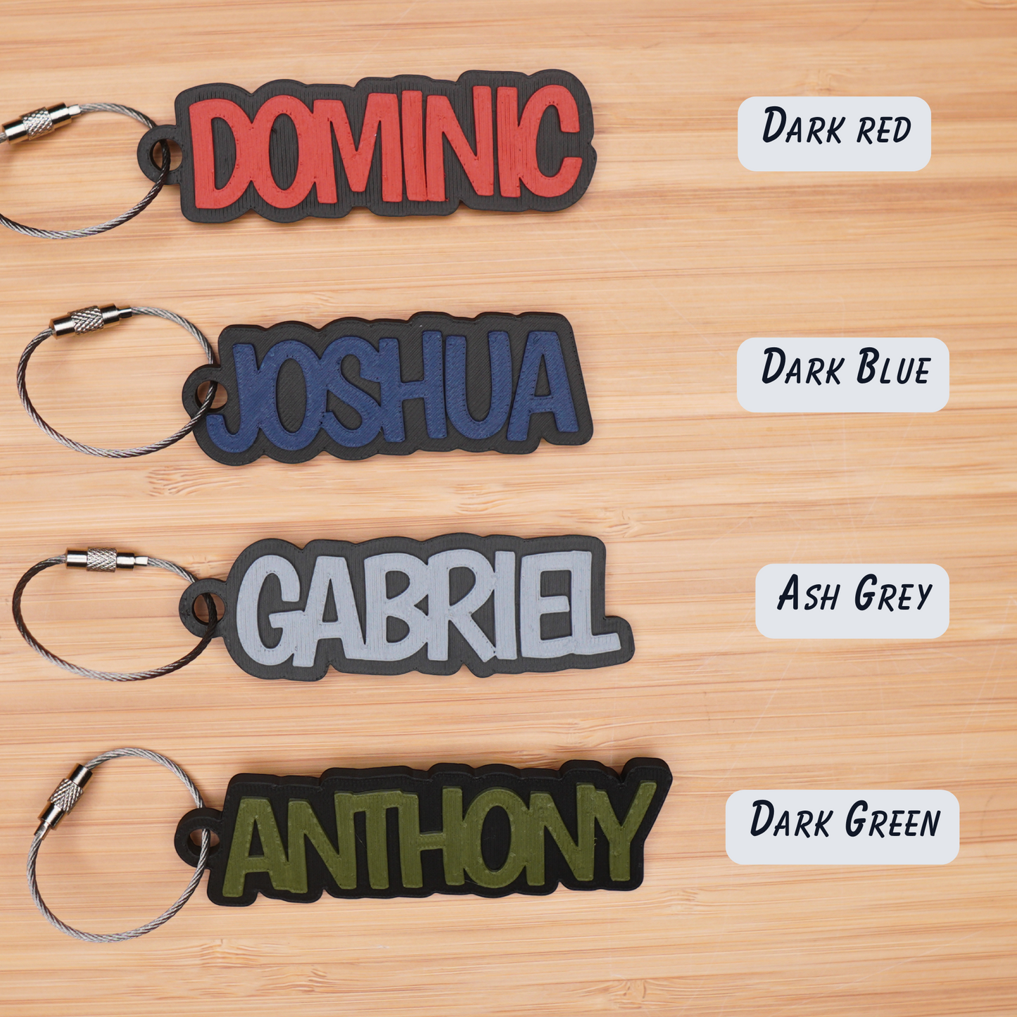 Personalized "Rugged" Bag Tag