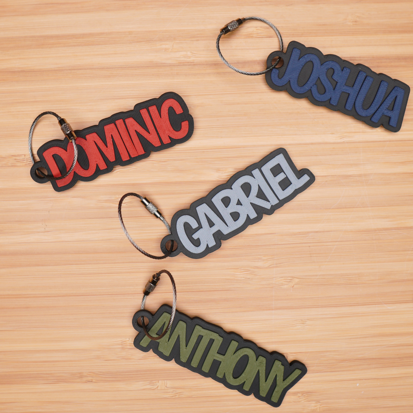 Personalized "Rugged" Bag Tag