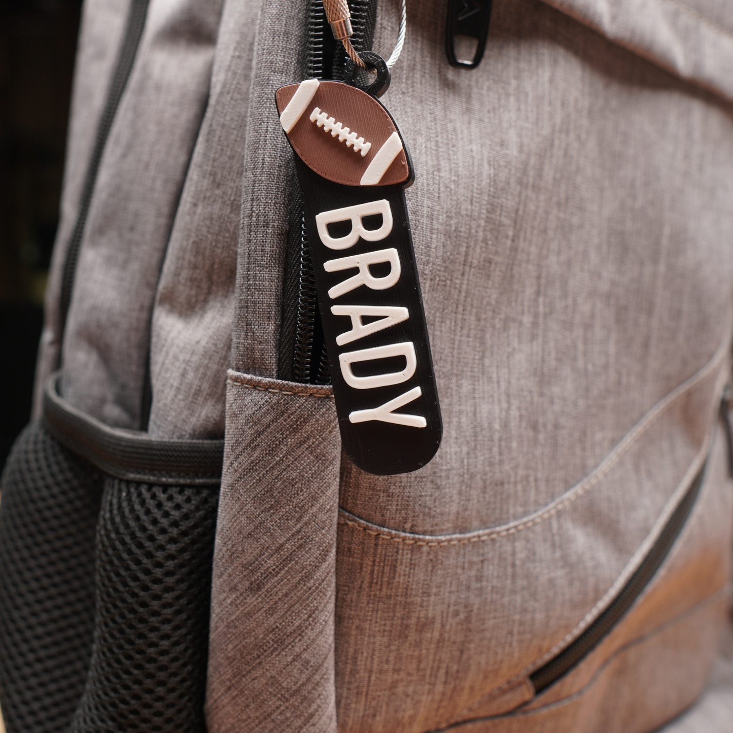Personalized Football Keychain