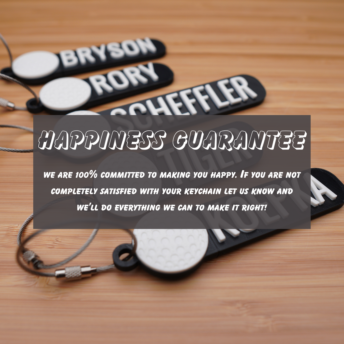 Personalized Golf Keychain