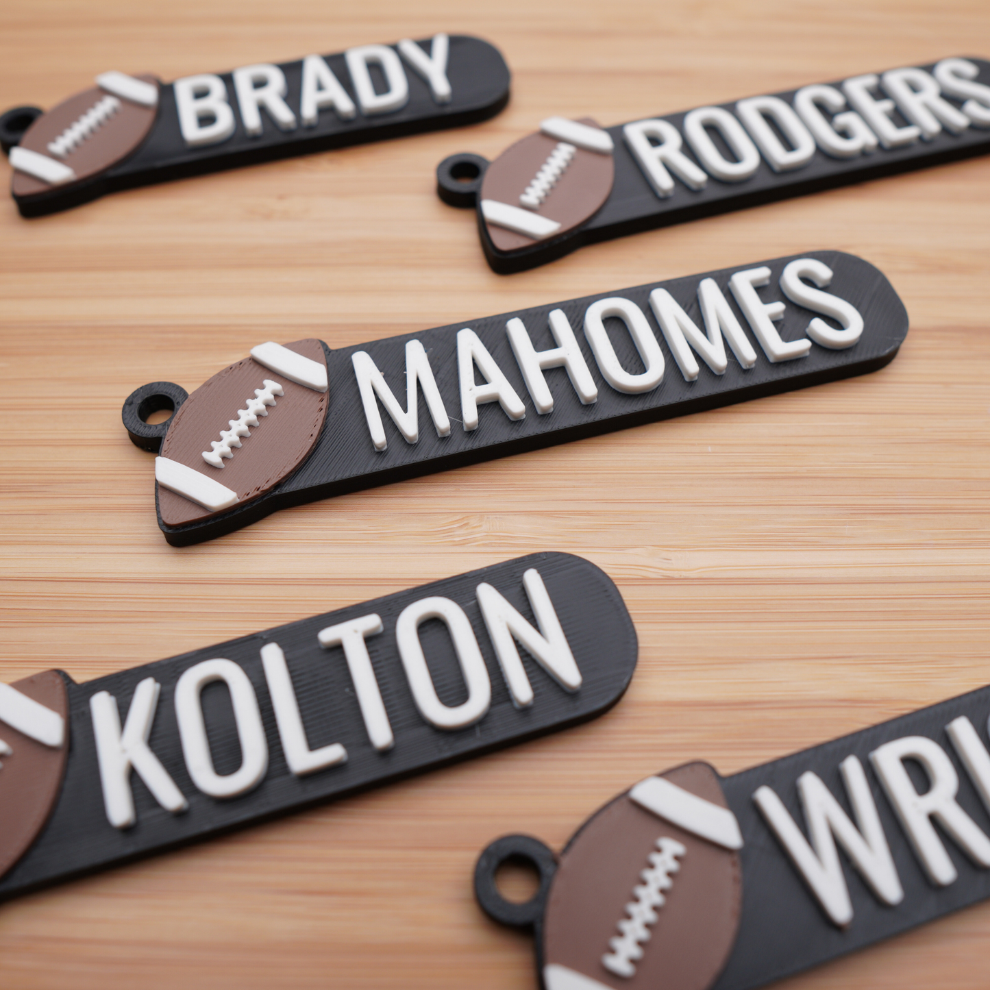 Personalized Football Keychain