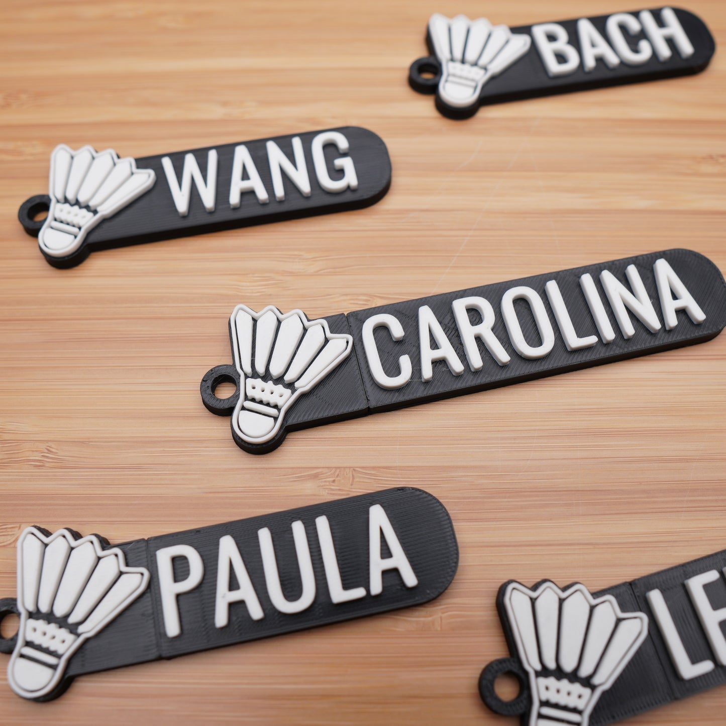 Personalized Badminton Keychain