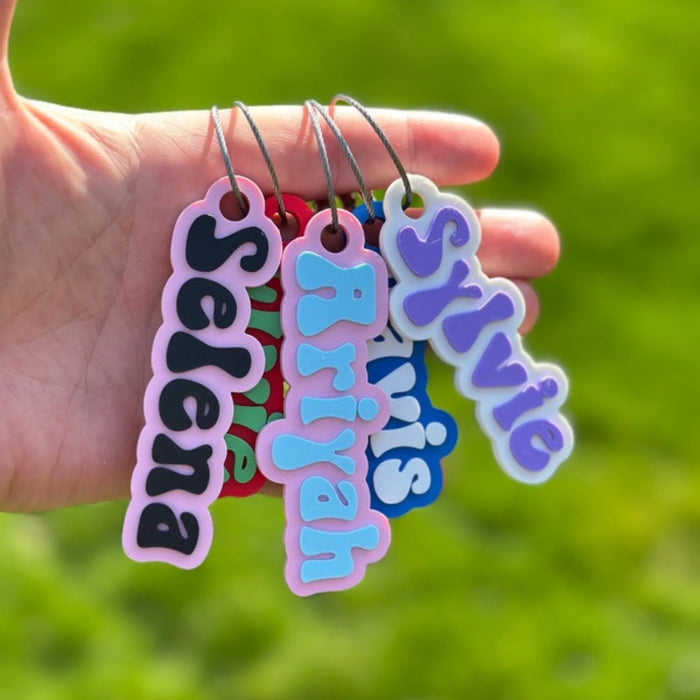 Personalized Retro Bag Tag