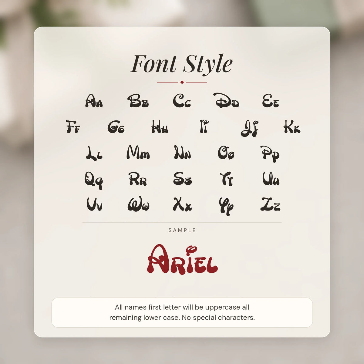 Personalized Wonder Christmas Stocking Tag, Wonder Day font: font guide wonder day