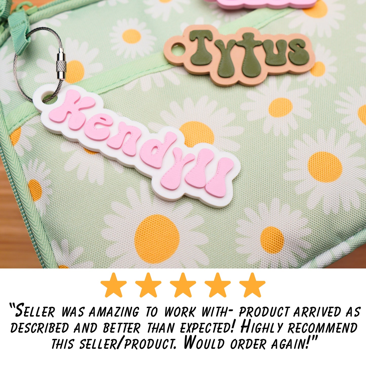 Personalized "Retro" Bag Tag