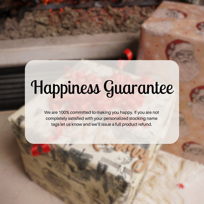 Personalized "Jasmine" Christmas Stocking Tag