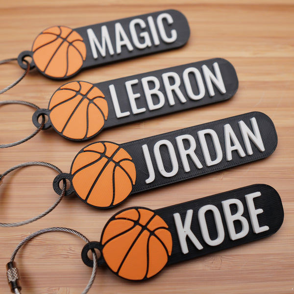 Personalized Basketball Keychain