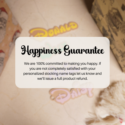 Personalized "Wonder" Christmas Stocking Tag