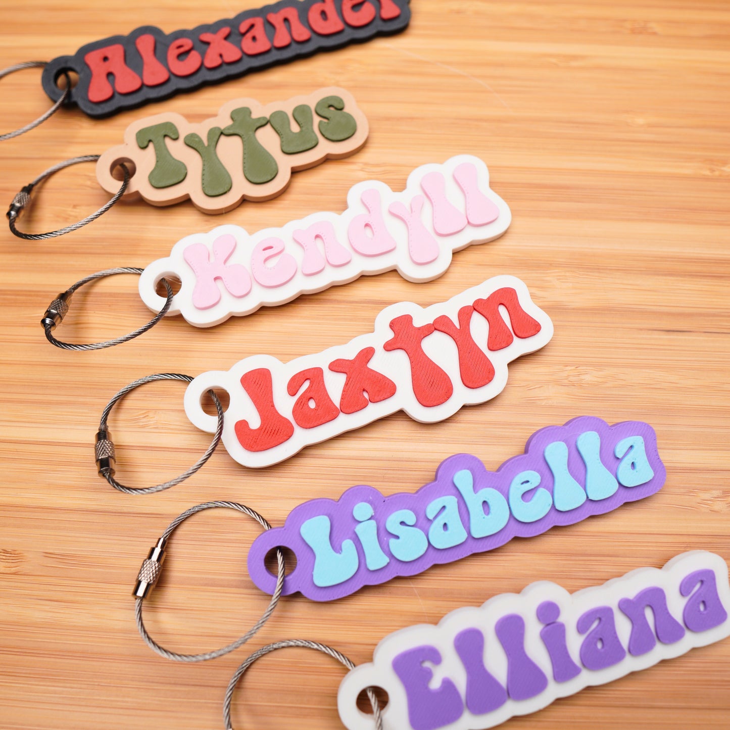 Personalized "Retro" Bag Tag