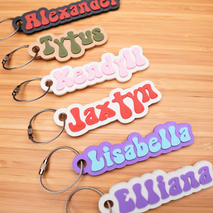 Personalized "Retro" Bag Tag