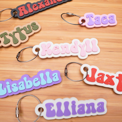 Personalized "Retro" Bag Tag