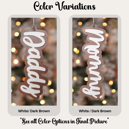Personalized "Holiday Wishes" Stocking Tag