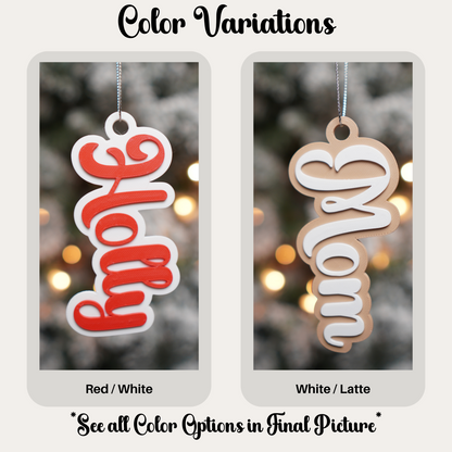 Personalized Holiday Christmas Stocking Tag