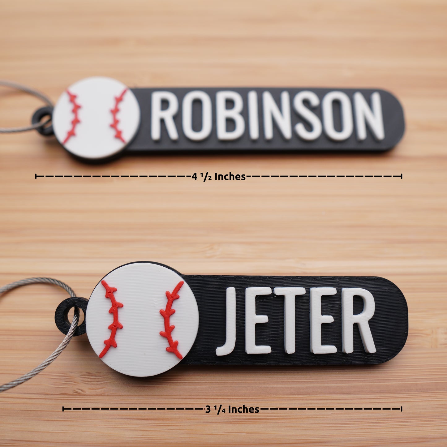 Personalized Baseball Keychain