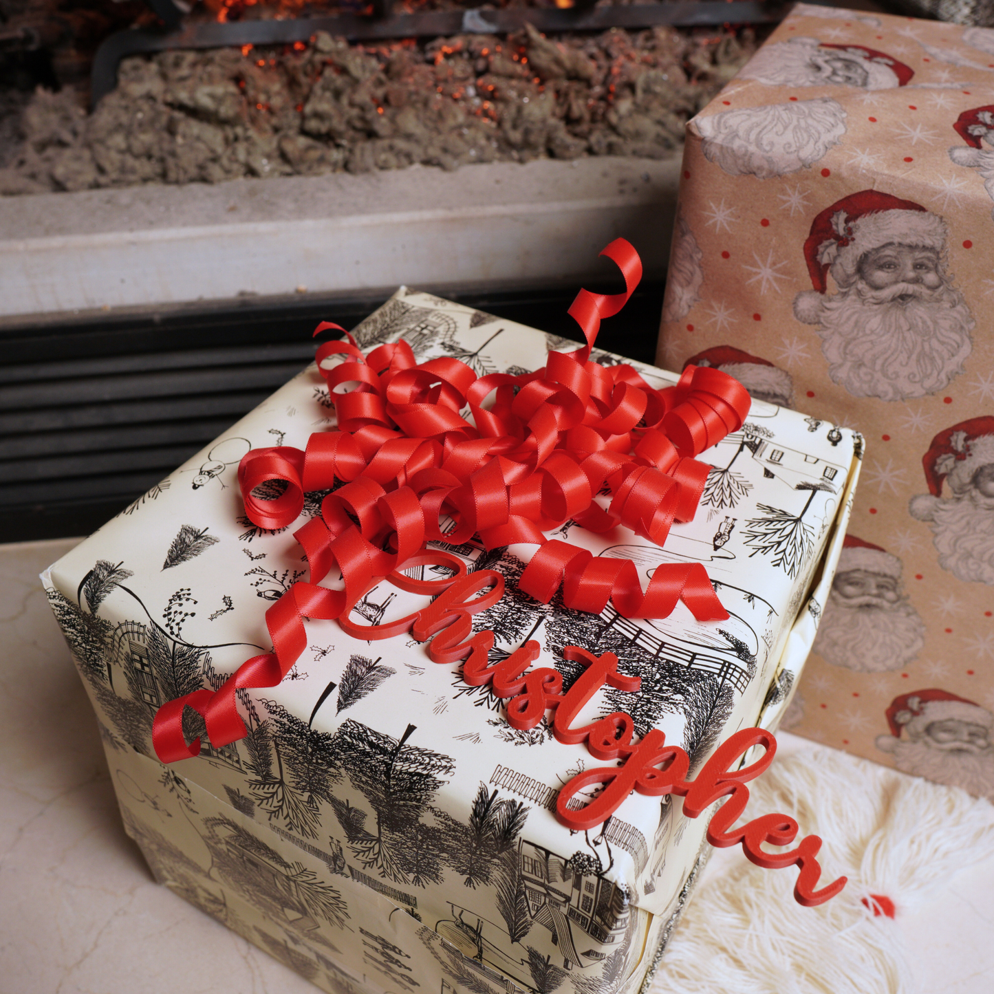 Personalized "Jasmine" Christmas Stocking Tag