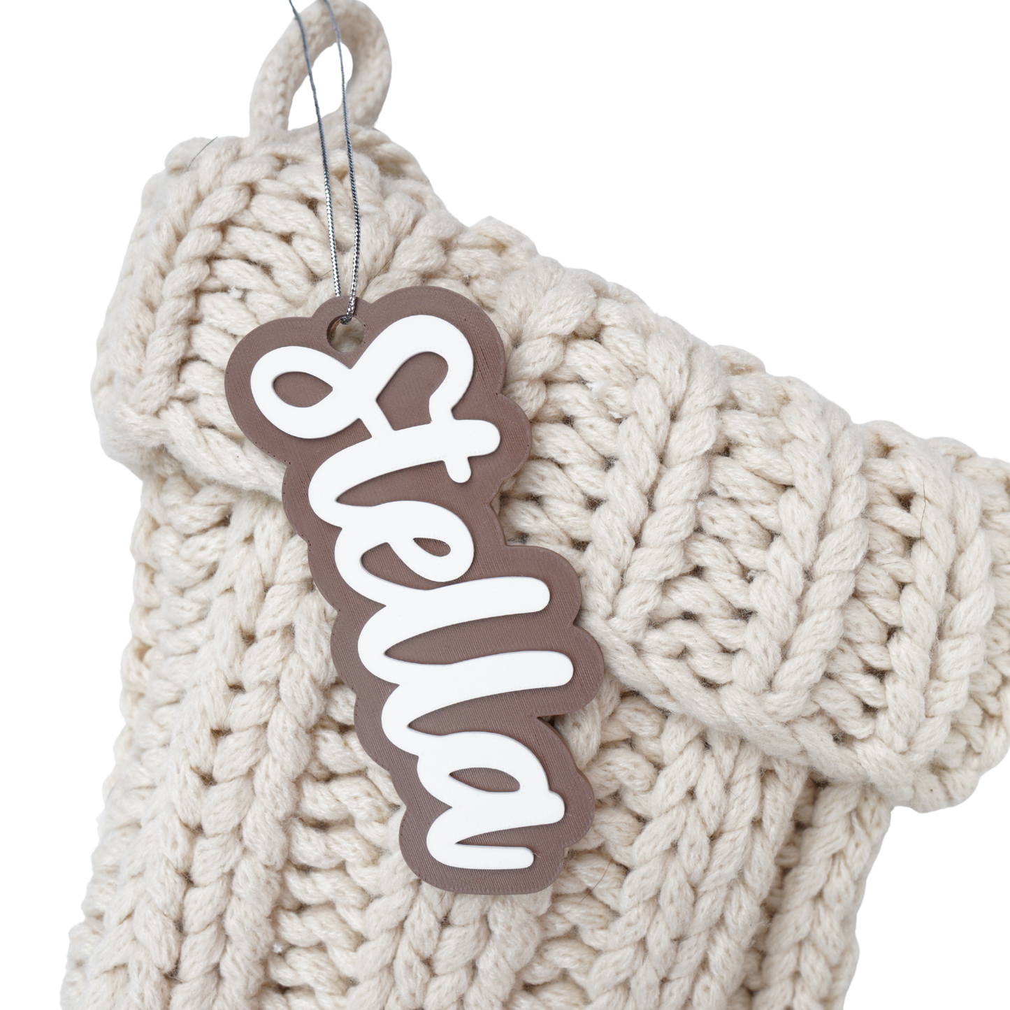 Personalized "Holiday Wishes" Stocking Tag