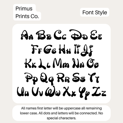 Personalized "Wonder" Christmas Stocking Tag