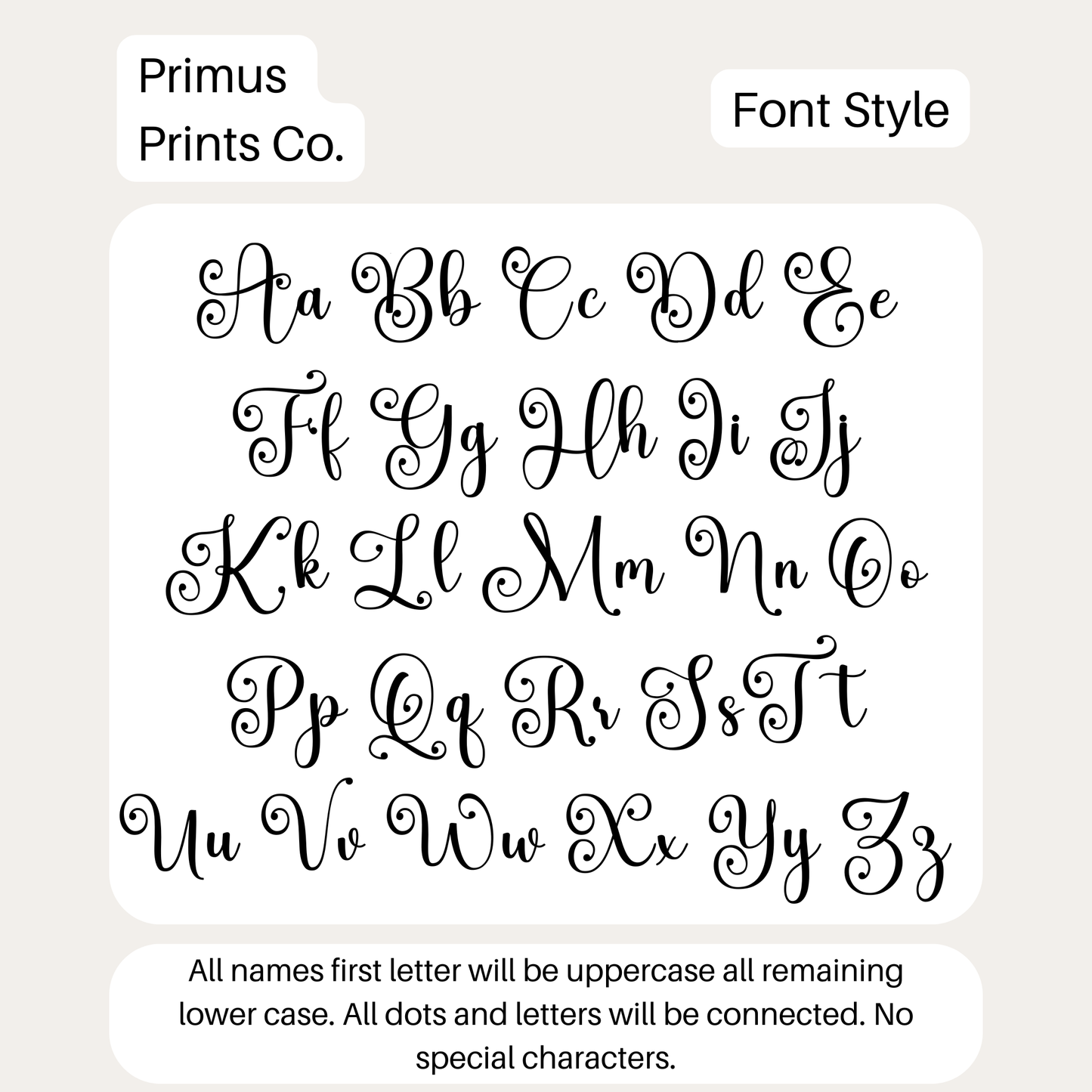 Personalized "Jasmine" Christmas Stocking Tag