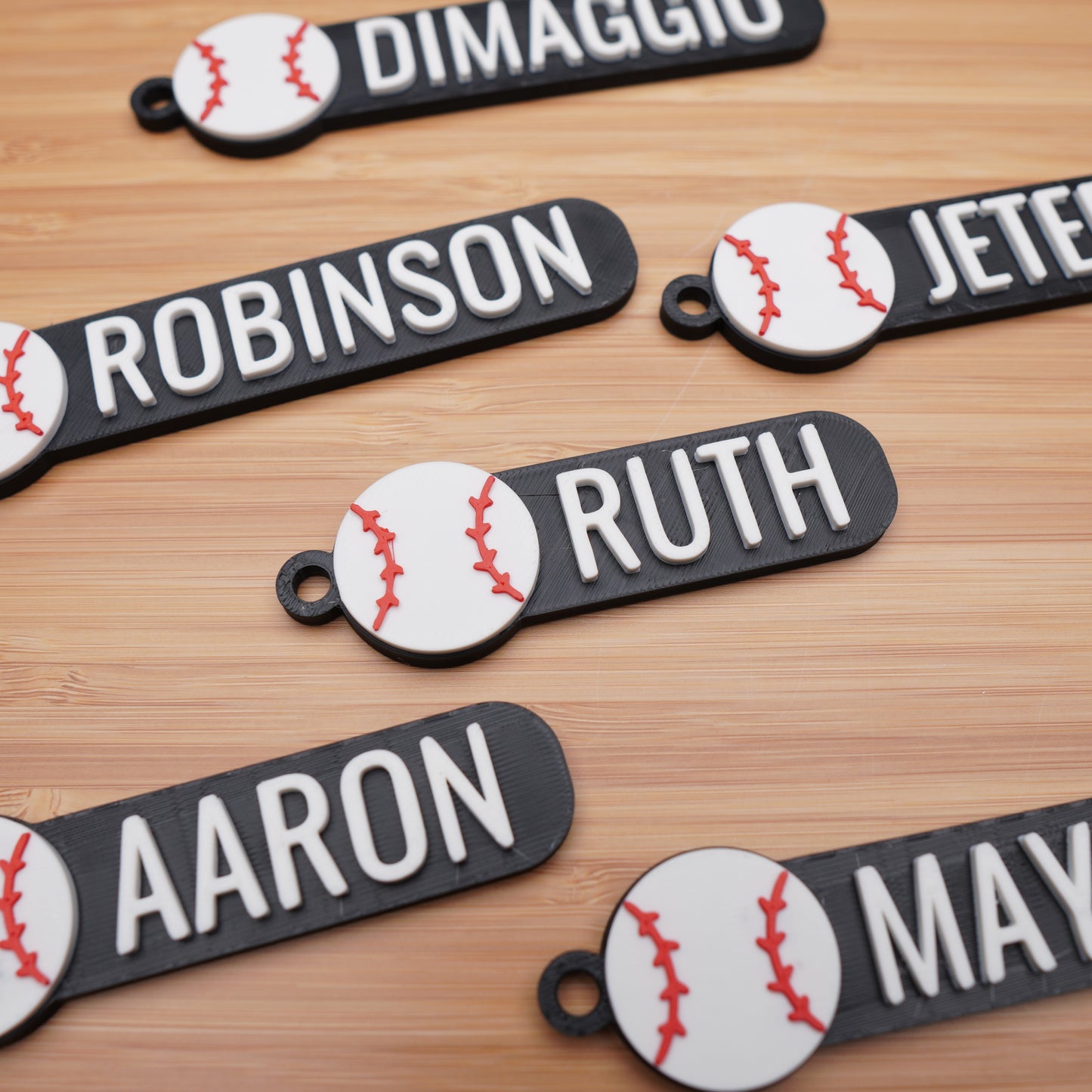 Personalized Baseball Keychain