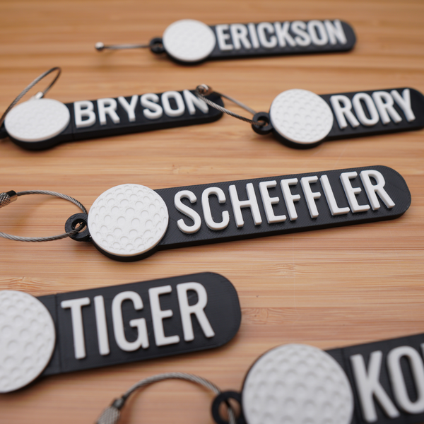Personalized Golf Keychain
