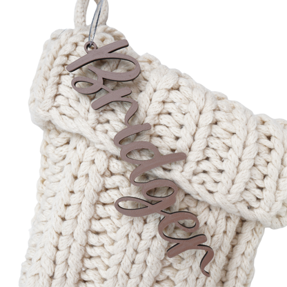 Personalized Classic Christmas Stocking Tag