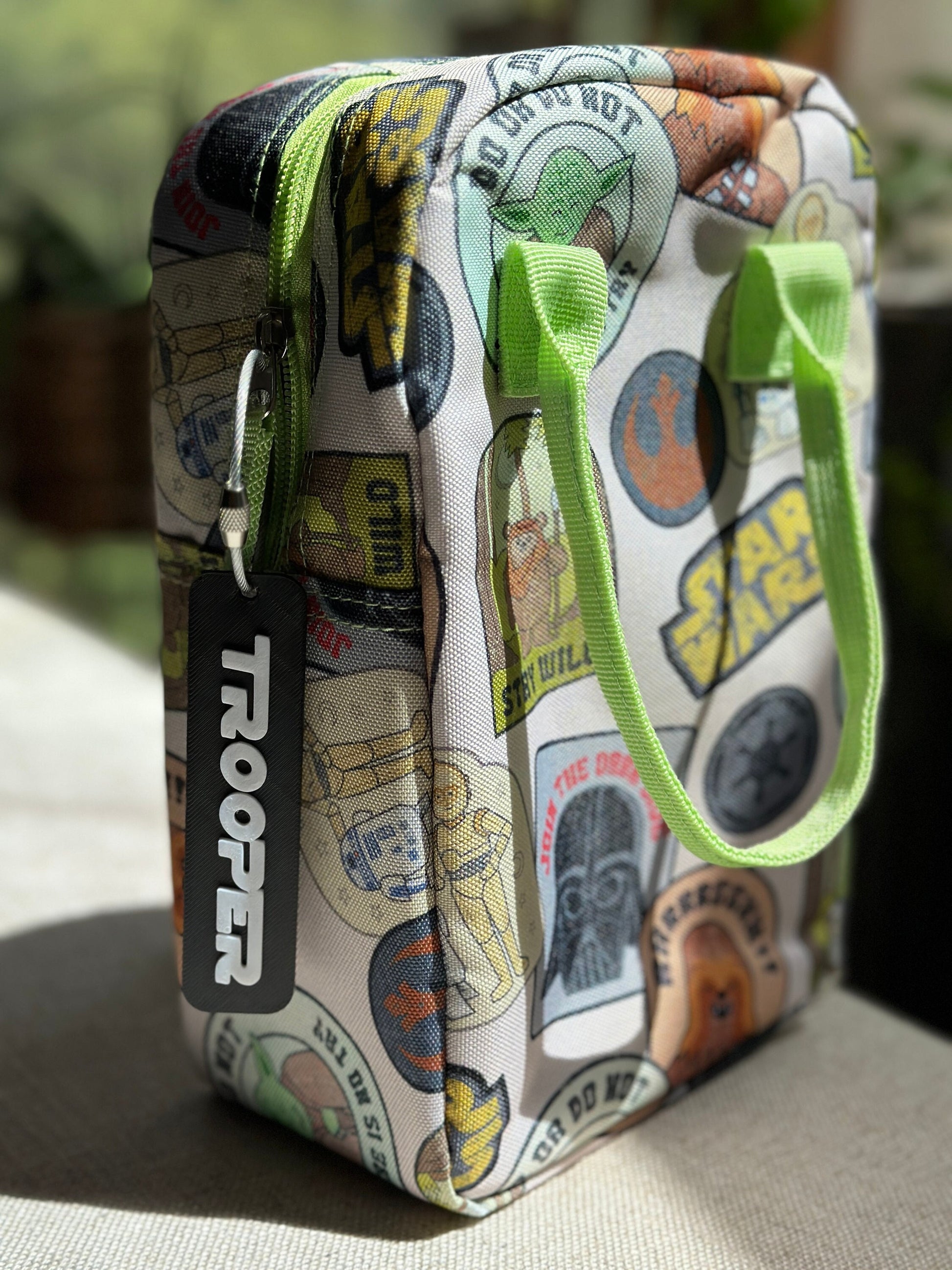 Personalized backpack bag tag with custom block-letter name — photo 1