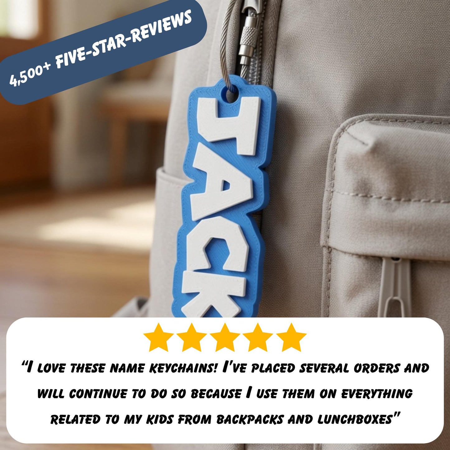 Personalized daycare name tag for kids bags — photo 6
