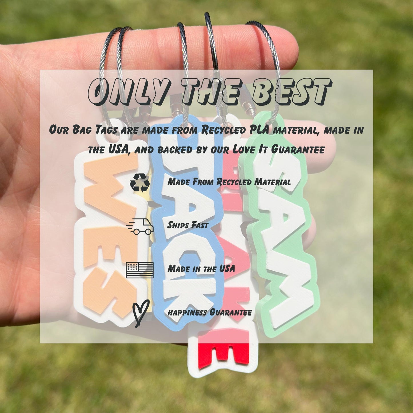Personalized daycare name tag for kids bags — photo 13