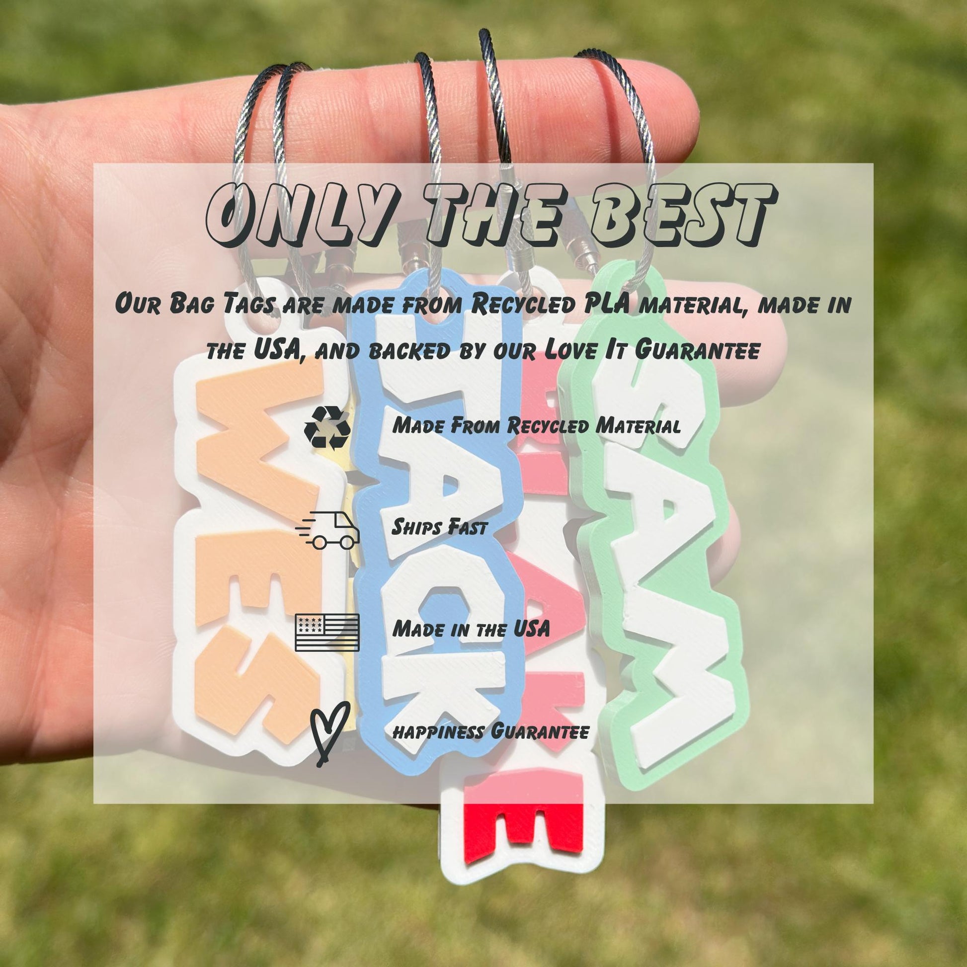 Personalized daycare name tag for kids bags — photo 13