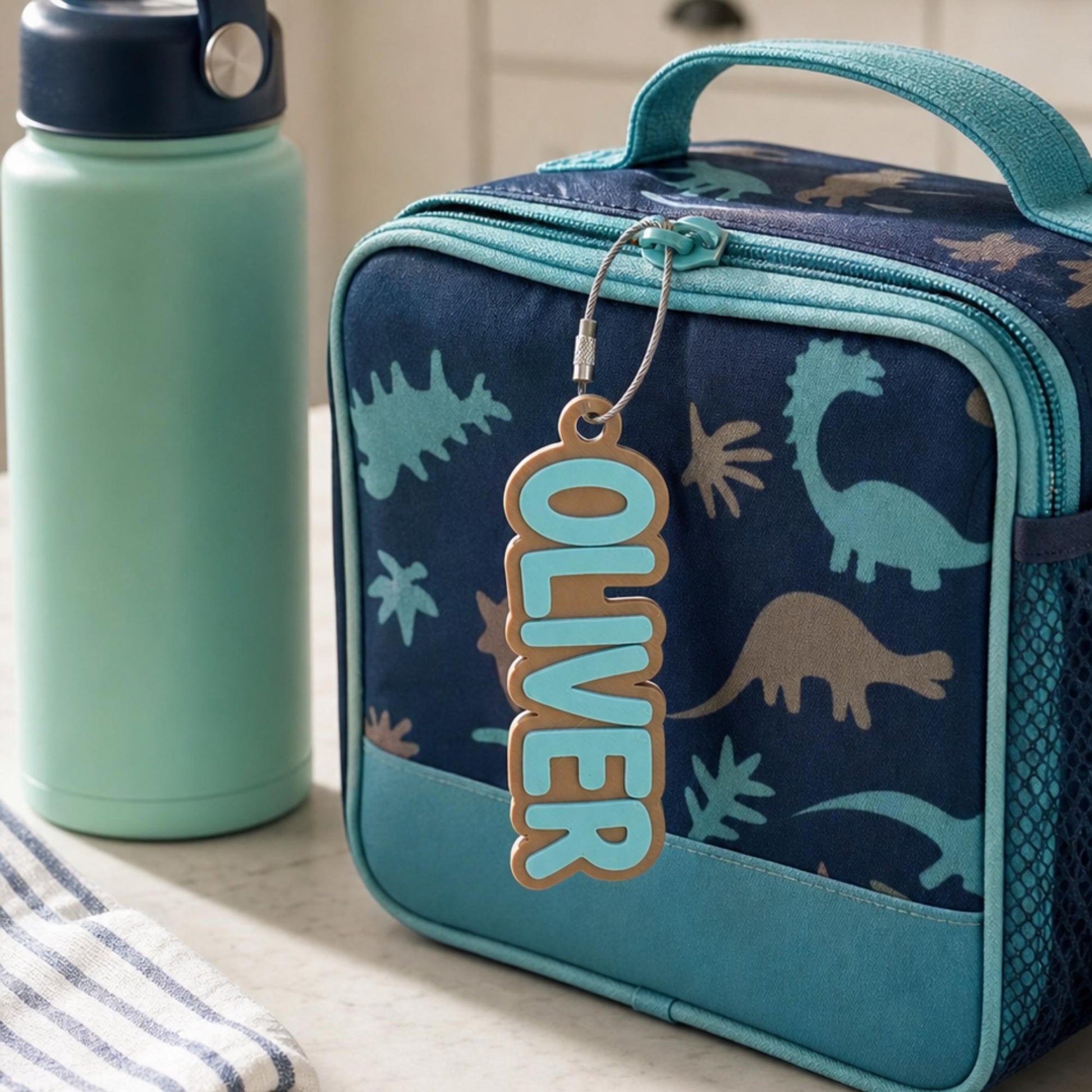 Personalized diaper bag name tag — photo 6