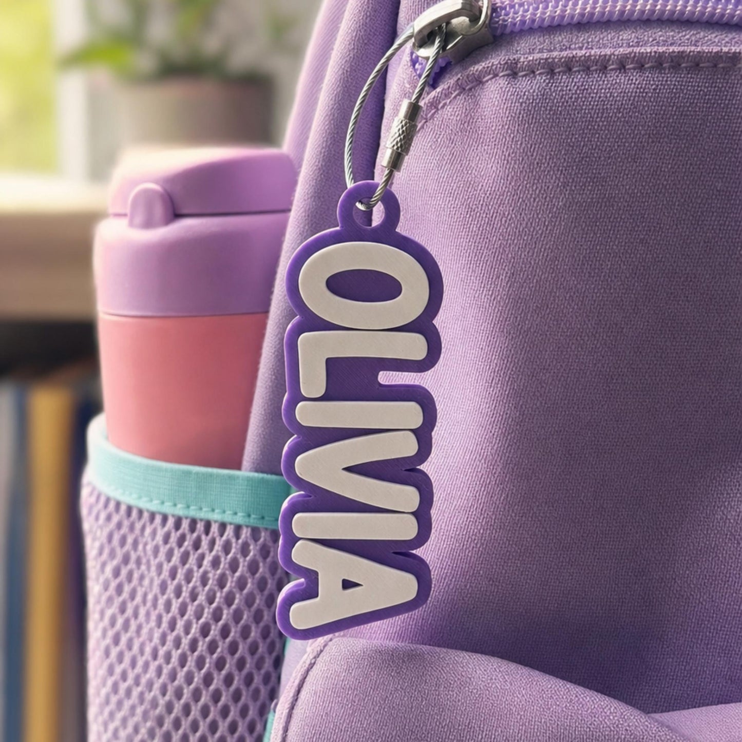 Personalized diaper bag name tag — photo 9
