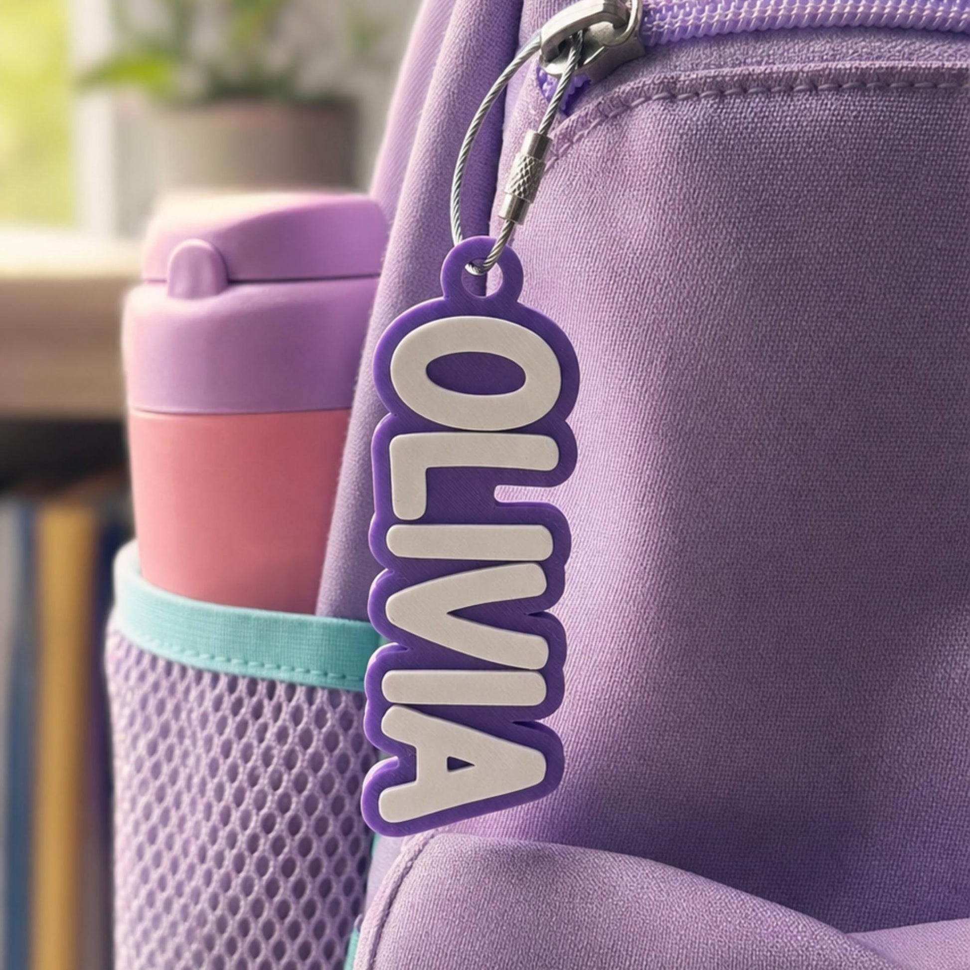 Personalized diaper bag name tag — photo 9