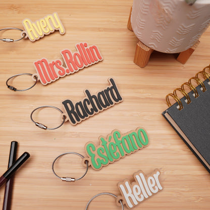 Personalized "Pop" Bag Tag